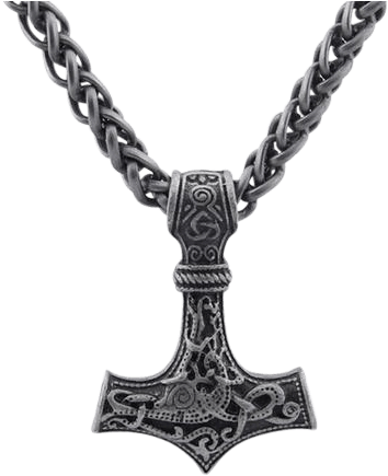 Norse Mjolnir - Viking Norse Hummer Necklaces (480x480), Png Download