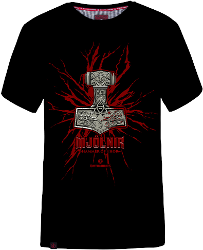 Mjolnir - Fan Expo 2018 T Shirt (426x640), Png Download