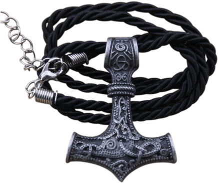 Norse Mjolnir - 1pcs Thor Hammer Mjolnir Pendant Necklace Viking Scandinavian (480x480), Png Download