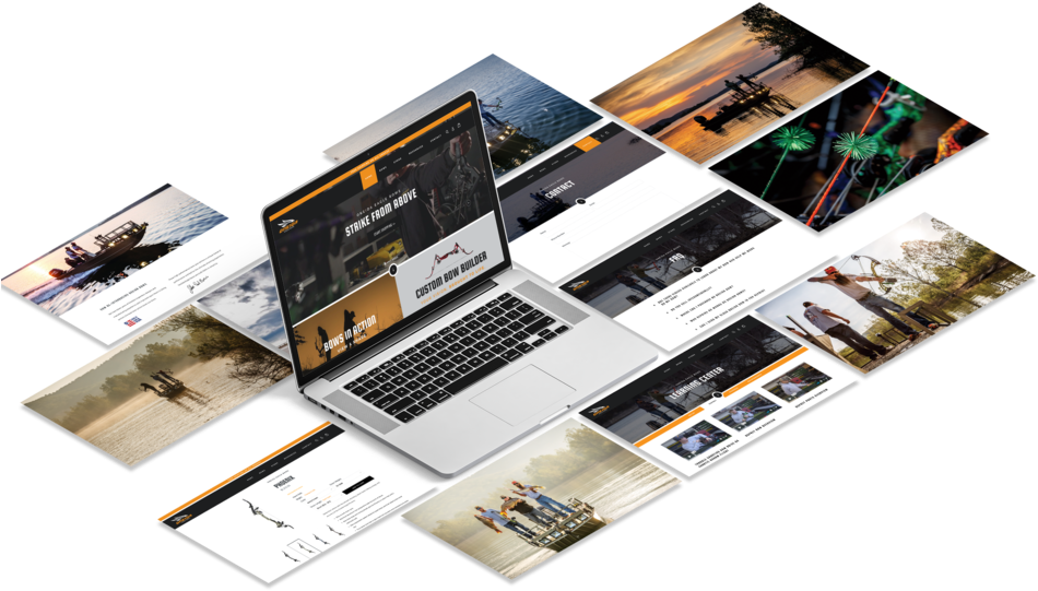 Oneida Eagle Bows Hook Creative Website Mockup - Web Design (1000x663), Png Download