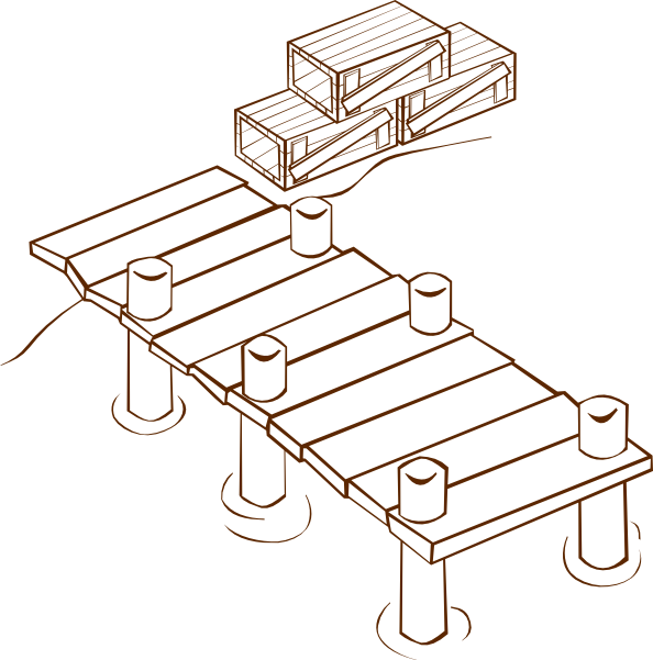Clip Arts Related To - Dock Clipart (594x601), Png Download