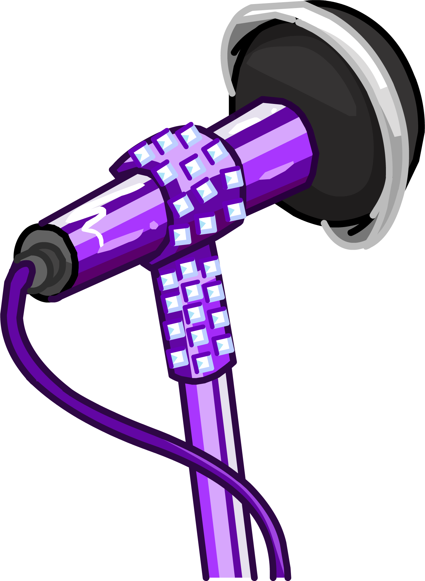 Glitter Microphone Clothing Icon Id - Imagenes De Microfonos En Png (1370x1873), Png Download