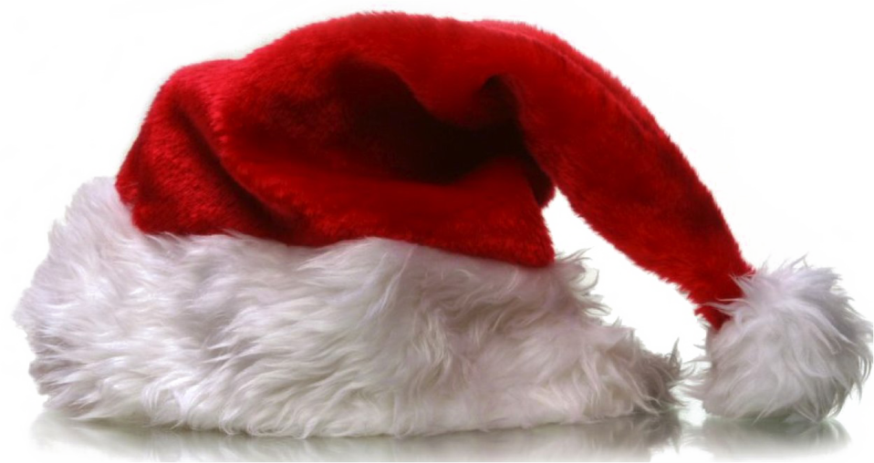 Christmas Incredible Santa Hats Png Picture Ideas Santa - Christmas Gifts: A Santa Hat Tile Coaster (593x314), Png Download