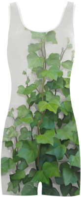 Watercolor Vines, Climbing Plant Zoom Classic One Piece - Wall Backpack By Ivaw (500x500), Png Download
