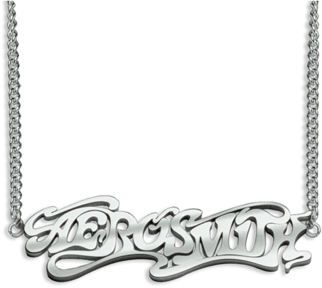 Silver Logo Necklace - Aerosmith Silver Logo Necklace (600x600), Png Download