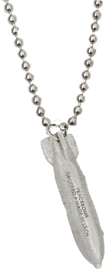 Story Bomb Silver Necklace - Pendant (941x943), Png Download