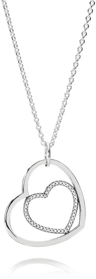Heart Locket Png Clipart - Pandora Heart In Heart Necklace (1000x1000), Png Download