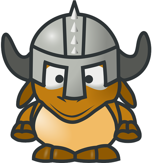 Gnu, Cartoon, Helmet, Knight, Animal - Cartoon Png Knight Helmet (615x640), Png Download