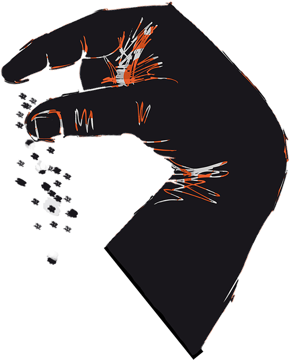 Salt Bae Deal Hand Signal - Salt Bae Hand Png (612x800), Png Download