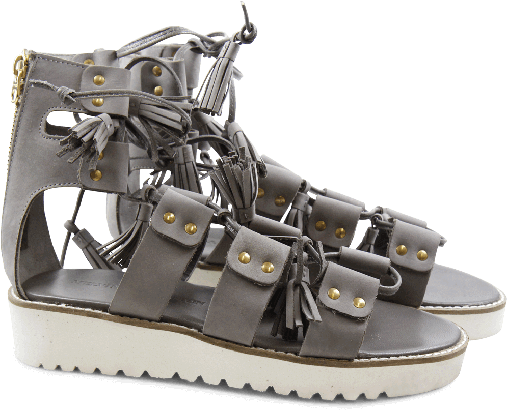 Sandals Celia 20 Sahara Ash Tassel Ash Dagget White - Melvin & Hamilton Sandaletten Gr. 36 Grau Für Damen (1024x1024), Png Download