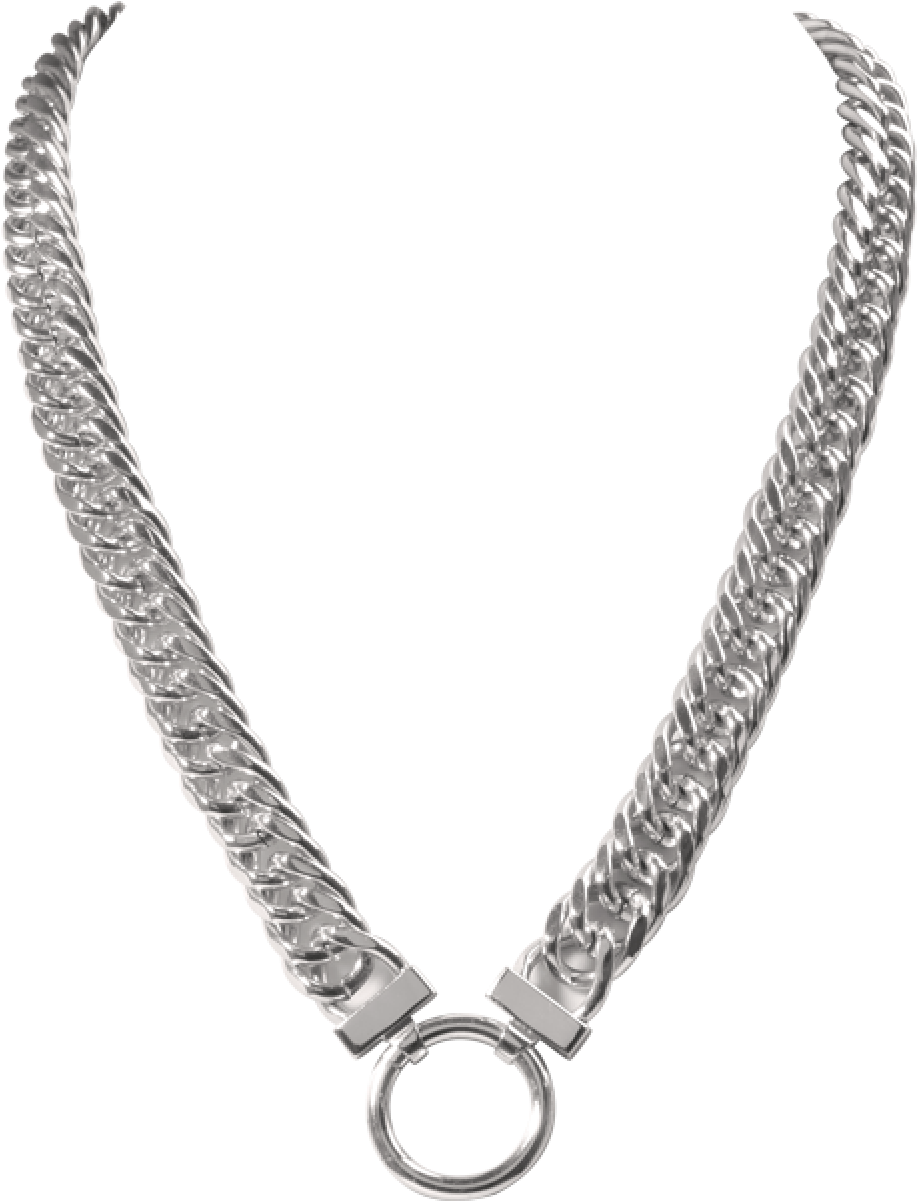 More Views - Nikki Lissoni 'large Link Double Curb' 50cm Gold Plated (1200x1200), Png Download