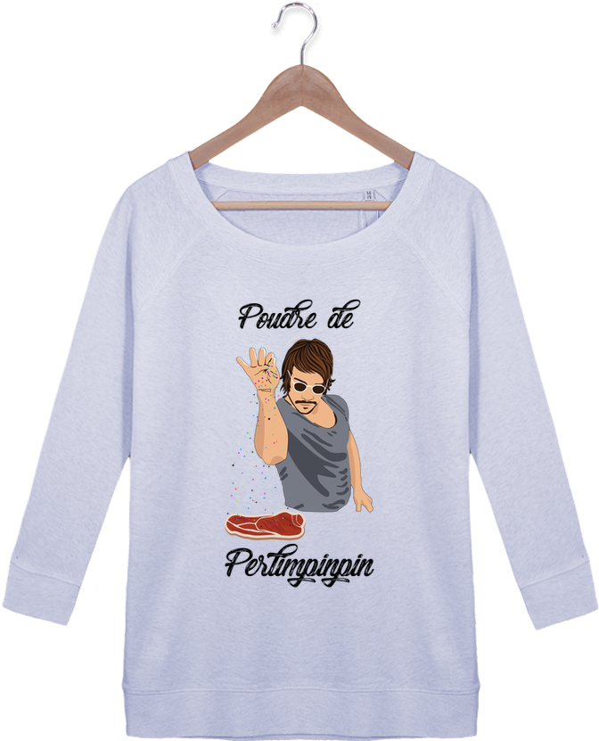 Sweat Manches 3/4 Femme Stella Amazes Tencel Poudre - Tote-bag Poudre De Perlimpinpin Par Tunetoo (690x850), Png Download
