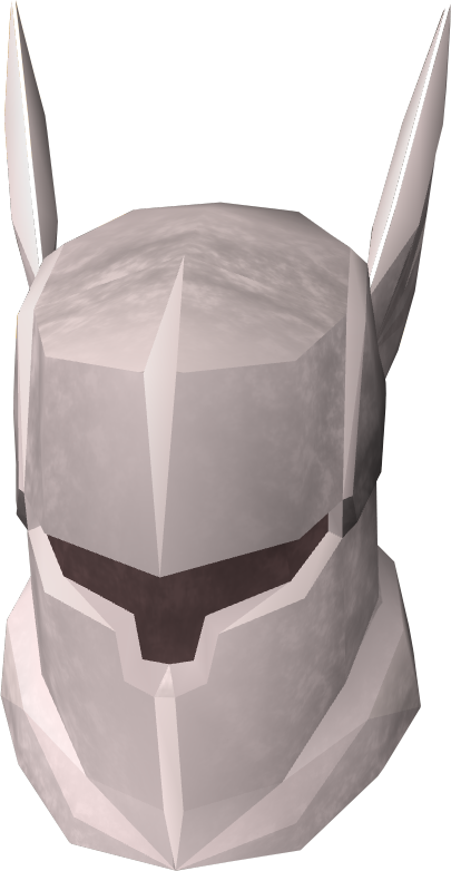 White Knight Helmet That Demon Knight Helmet - White Full Helm (405x782), Png Download