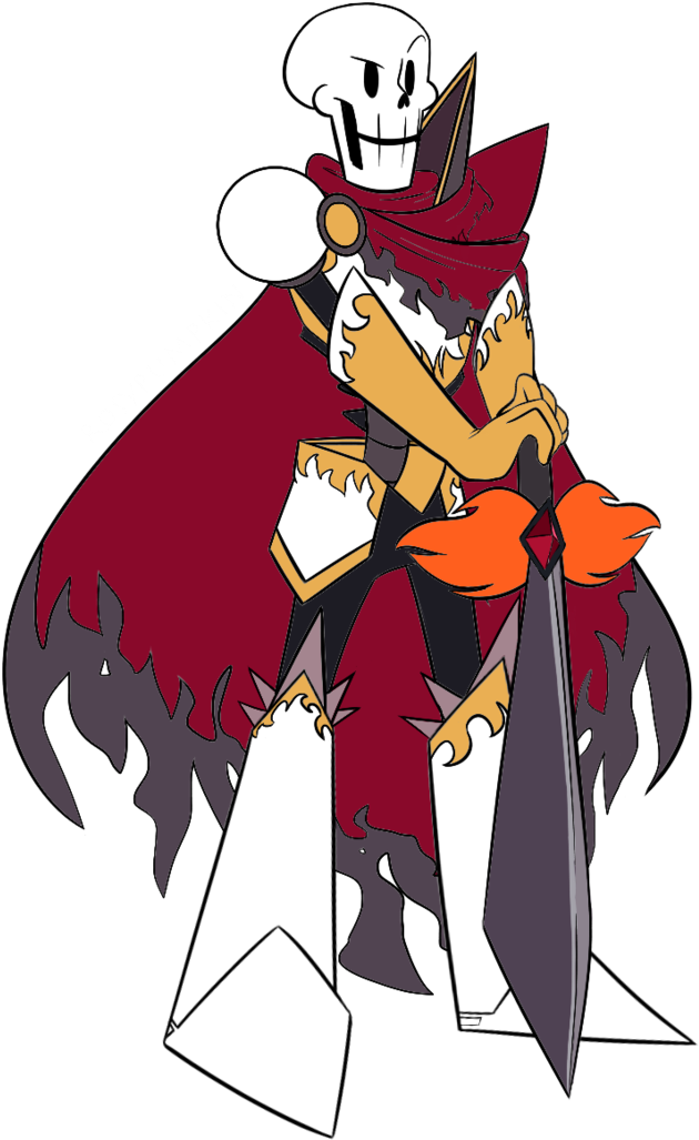 Papyrus By Rosypumpkin On Deviantart Vector Black And - Underkeep Papyrus (734x1087), Png Download
