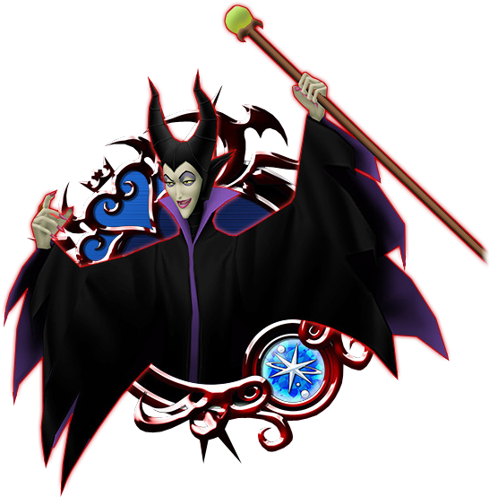 Maleficent A - Kingdom Hearts Union X Maleficent (575x585), Png Download