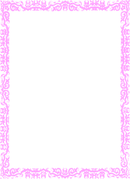 Girly Border Png - Black And White Islamic Border (432x593), Png Download