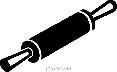 Rolling Pin Royalty Free Vector Clip Art Illustration - Rolling Pin Vector Png (480x297), Png Download