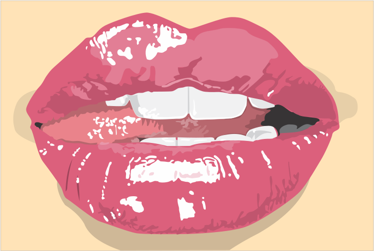 Free Vector Sexy Mouth - Tongue Sticking Out Sexy (800x566), Png Download