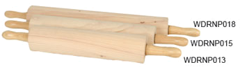 Thunder Rolling Pin 13' Wide 3-1/4' Dia - Thunder Group Wdrnp013 Wooden Rolling Pin (376x338), Png Download