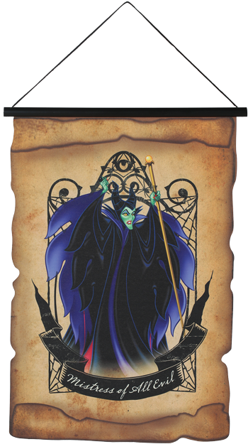 Villians Maleficent Scroll Wall Decor - Autocolante Para Iphone 4 4s Amante De Todo O Mal (364x650), Png Download
