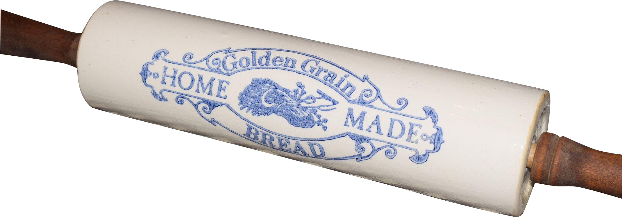 Stoneware Rolling Pin, Golden Grain Homemade Bread, - Rolling Pin (2048x2048), Png Download