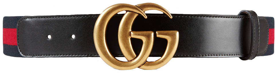 Report Abuse - Nylon Web Belt With Double G Buckle (967x255), Png Download