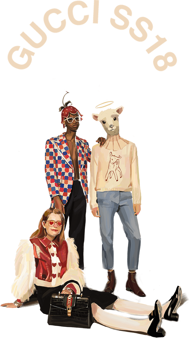 Explore The Digital Version Of The Spring Summer 2018 - Gucci Hallucination (623x1101), Png Download
