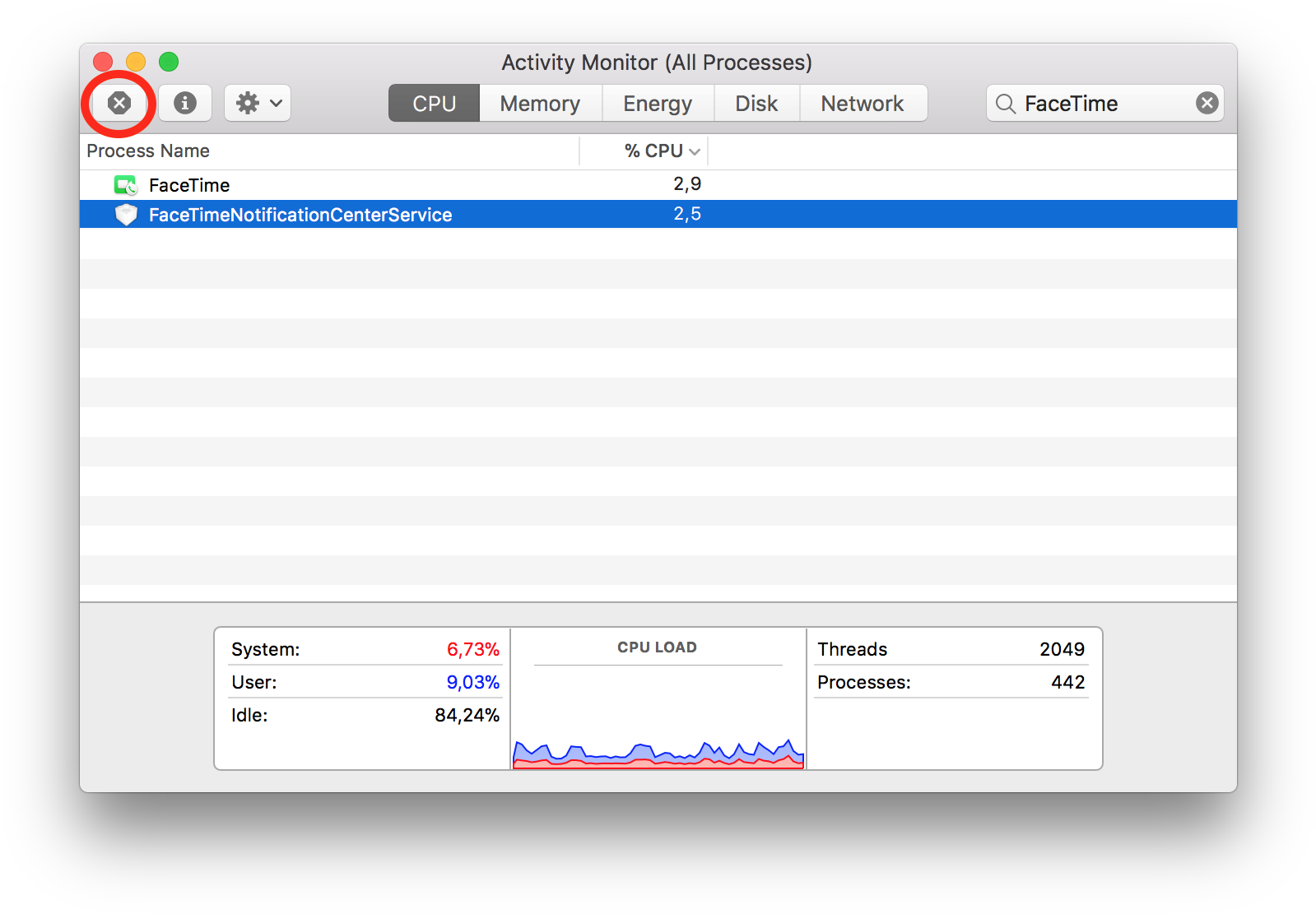 Open Activity Monitor And Search For Facetime - Html Project Pdf (1630x1134), Png Download