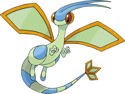 330 Flygon Shiny - Dragon Type Pokemon In Single (431x325), Png Download