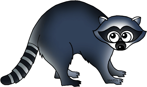 Picture Free Download United States Clip Art By Phillip - Clipart Of Raccoon (648x392), Png Download