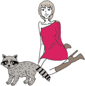 Racoon - Illustration (450x450), Png Download