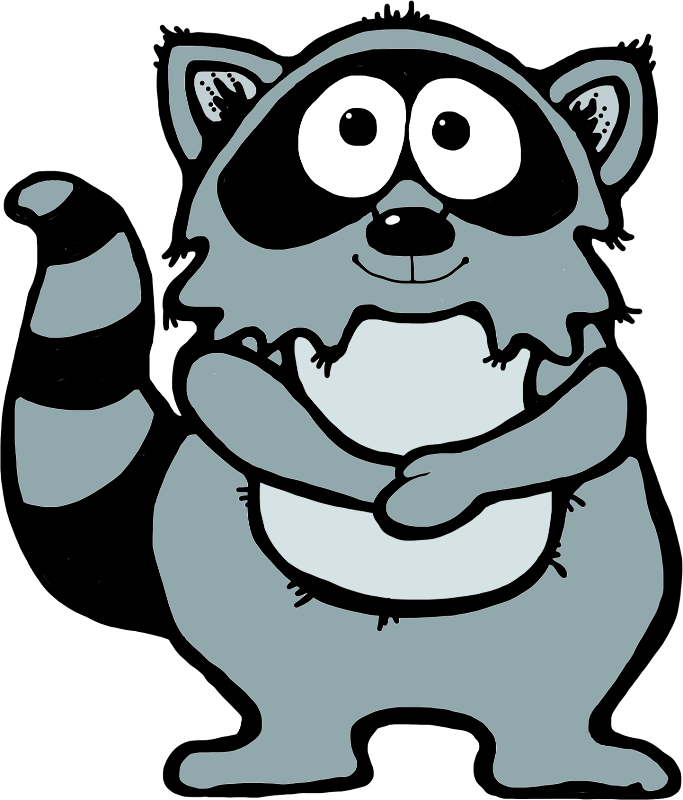 Racoon Clipart Raccoon - Kissing Hand Raccoon Clipart (1367x1600), Png Download