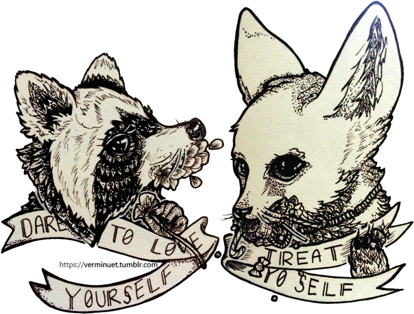 The Raccoon And The Fennec Fox By Verminuet On Deviantart - Fennec Fox And Raccoon (900x677), Png Download