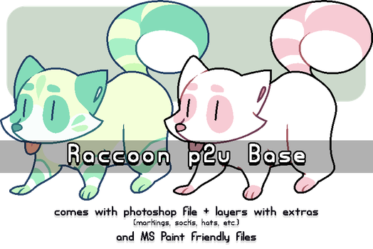 28 Collection Of Raccoon Drawing Base - Raccoon Base (524x350), Png Download