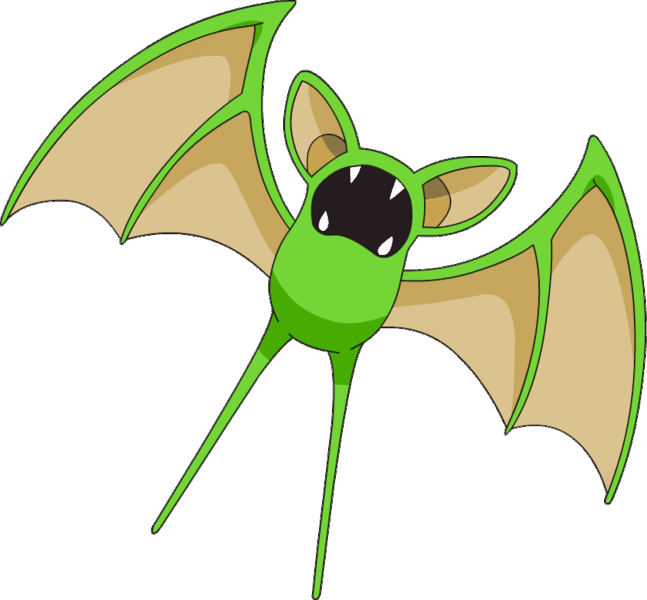 View Shinyzubat , - Pokemon Zubat And Golbat (647x600), Png Download