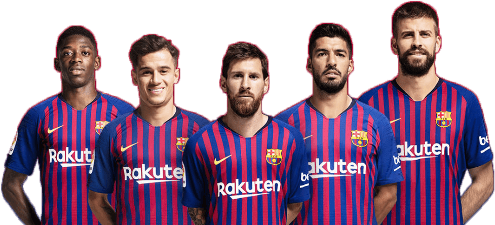 New Fc Barcelona 2017 - 2018 La Liga Football Messi (1024x464), Png Download