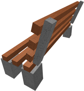 Park Bench - Plank (420x420), Png Download