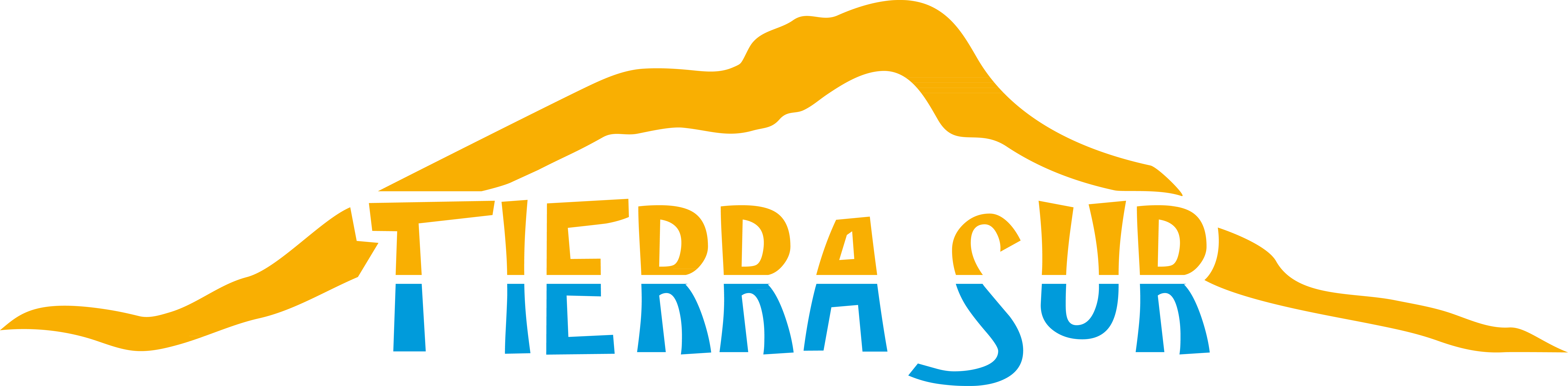 Logo Color Tierra Sur - Wild Cherry Sticker (bumper) (8796x2165), Png Download