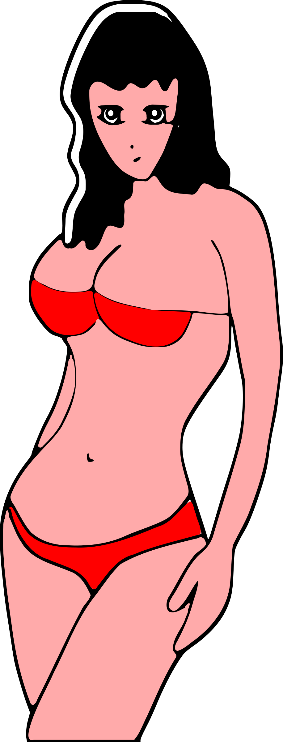 This Free Icons Png Design Of Bikini Beach Girl (916x2400), Png Download