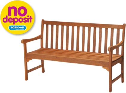 5 Seater Park Bench - Atlantic Outdoor Glider Wood Garden Bench (480x320), Png Download