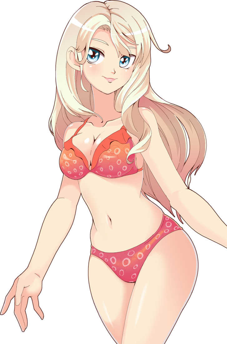 Clip Art Transparent Library Anime Girl In Swimsuit - Anime Girl In Swimsuit (727x1098), Png Download