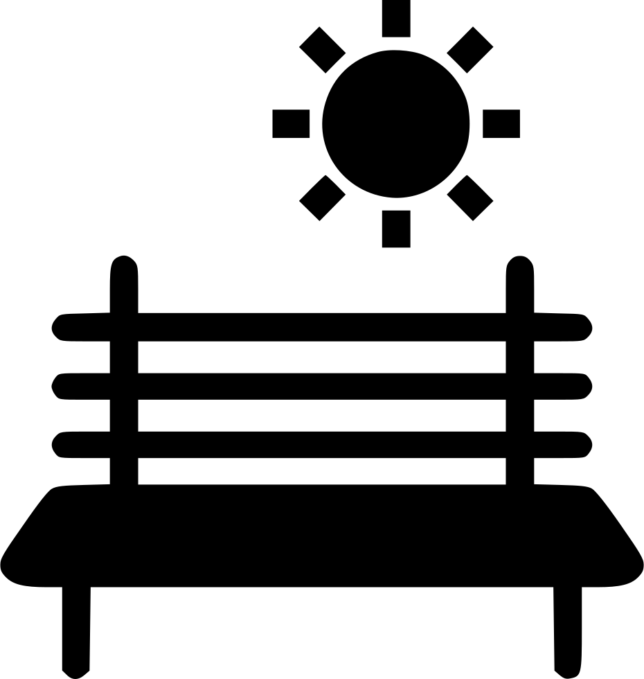 Bench In Park - Solar Home Icon (930x980), Png Download