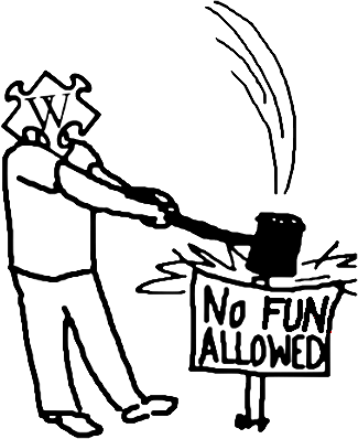 No Fun Transparent - Transparency (325x398), Png Download