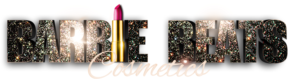 Brbie Beats Cosmetics Blk Glitter W Lipstick - Cosmetics (1000x283), Png Download