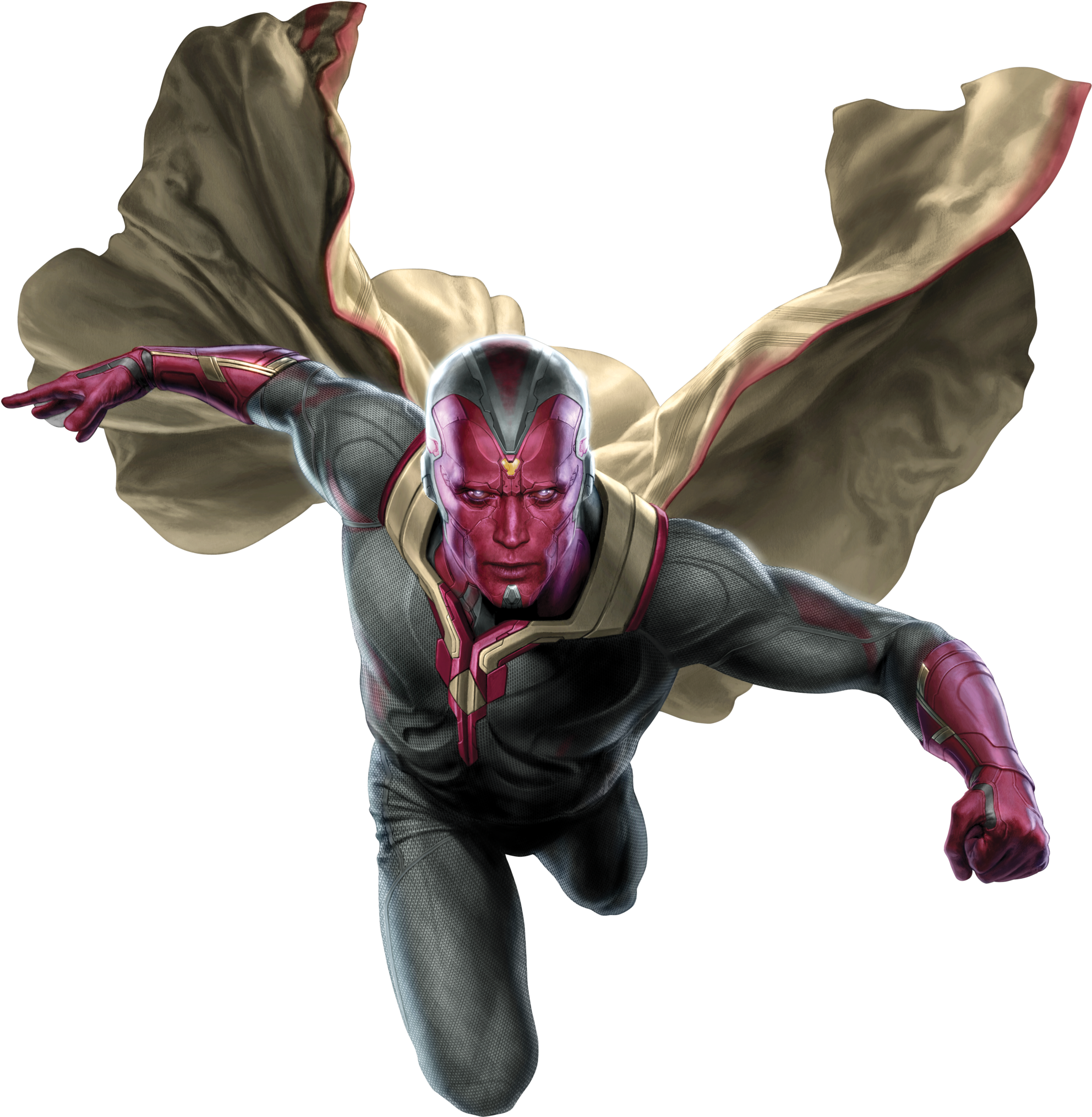Marvel Vision Png Download Image - Age Of Ultron Vision Promo Art (2055x2126), Png Download