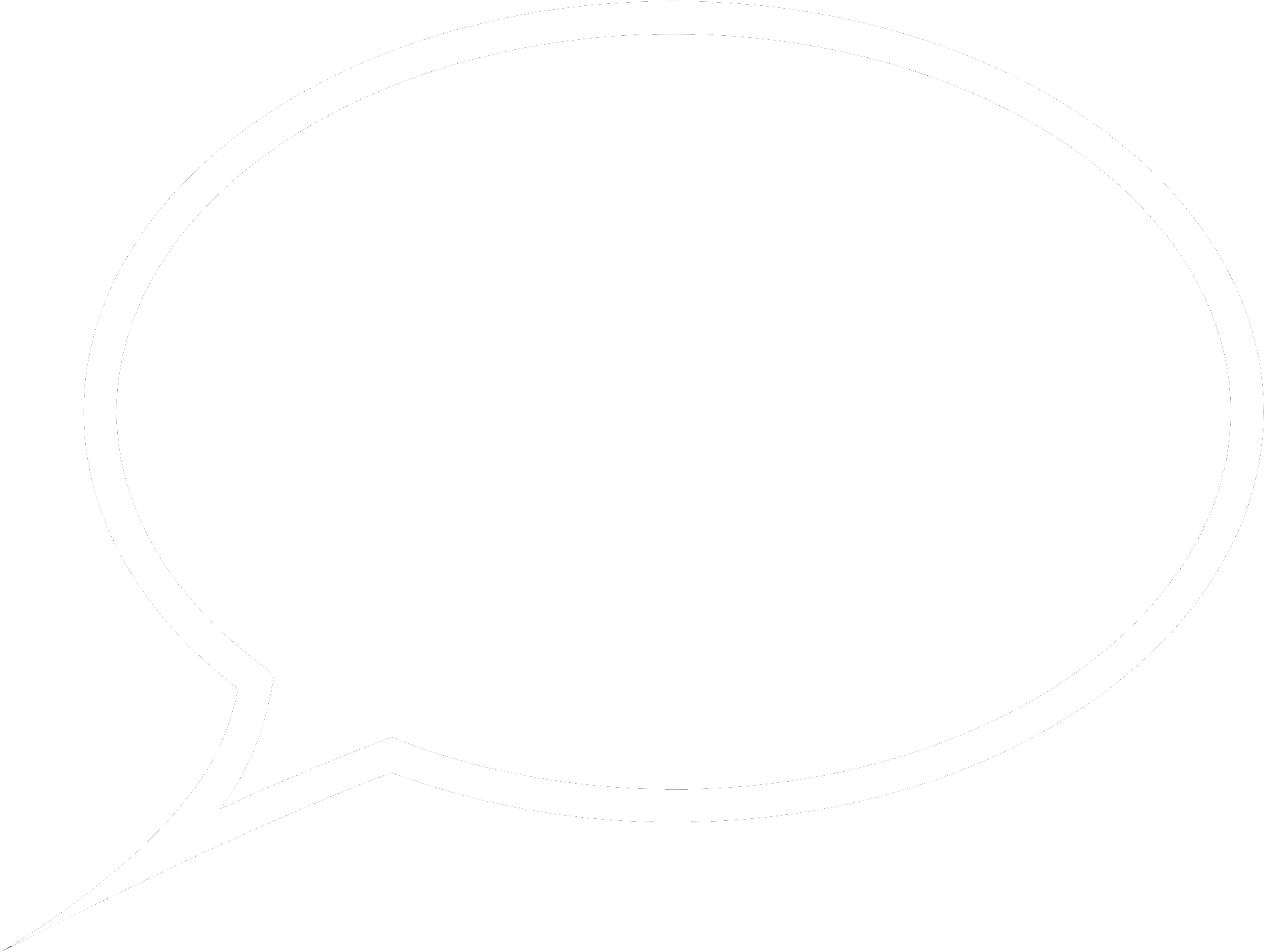Speech Bubble - Circle (2000x1507), Png Download