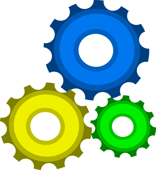 Gear Clip Art At Clker - Gear Clipart (546x595), Png Download
