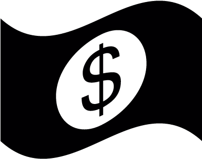 Waving Dollar Bill Vector - Make It Rain Flipping Money Graphic Framed Print Poster (400x400), Png Download