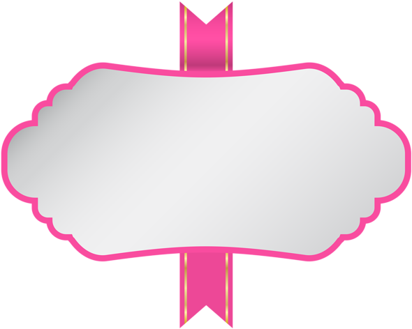 Label Clipart Pink - Photograph (600x487), Png Download