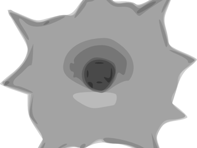 Bullet Holes Clipart - Bullet Hole Clip Art (640x480), Png Download